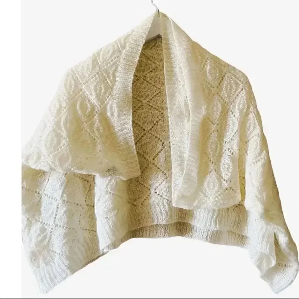 H&M Divided Ivory Knitted Oversized Womens Infinity Scarf